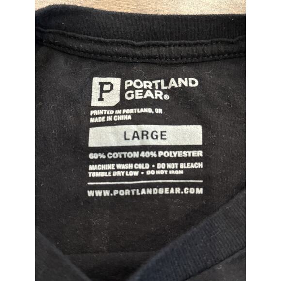 Portland Gear Essential 'PDX' Carpet Tee Black Womens T-Shirt Size L LARGE - Picture 6 of 8